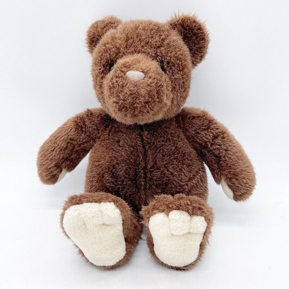 Gund Brown Tan Feet Teddy bear 1991 Plush Stuffed Animal 13 Inch - Picture 1 of 7